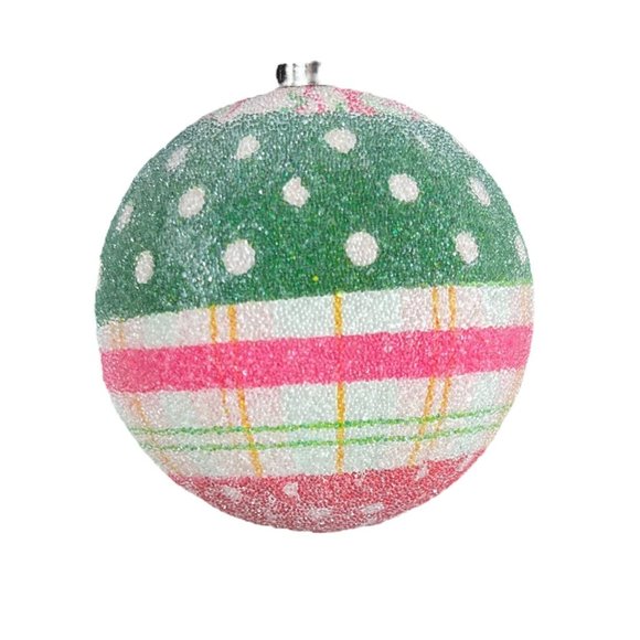 2 Country Living Homespun Holiday Christmas Ornaments Patchwork Style 2.8D - Picture 8 of 12